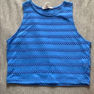 Royal blue crop top